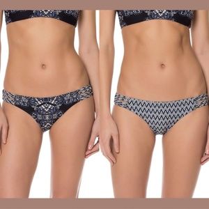 NWT‎ $75 Red Carter Allover Patterned Hipster Bikini Bottom [SZ Medium 8 US ]